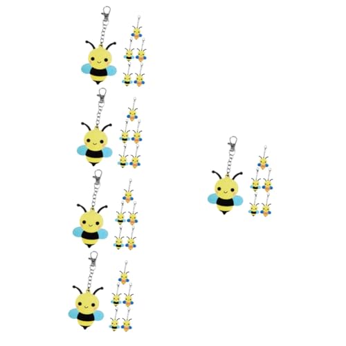 Toyvian 30 Stück Bienen Schlüsselanhänger Schlüsselanhänger Partygeschenke Tasche Hängende Dekoration Geldbörse Dekore Bienen Anhänger Rucksack Anhänger Rucksack von Toyvian