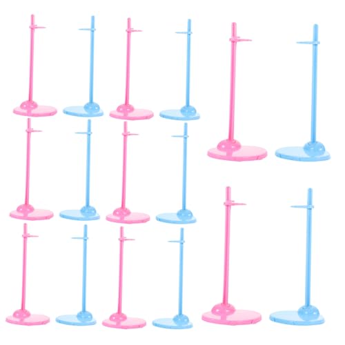 Toyvian 30St Puppenständer Figure Stand doll Accessories tooniesregal Puppenorganisation Puppe Steht für Mädchen Stützrahmen für Puppen Stützständer für Puppen Plastik von Toyvian