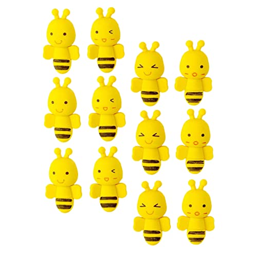 Toyvian 36St Biene Radiergummi radierer radiergummi Bienen-Radiergummi für die Schule tier radiergummis Niedliche Radiergummis schöne Radiergummis schreibwaren Yellow von Toyvian