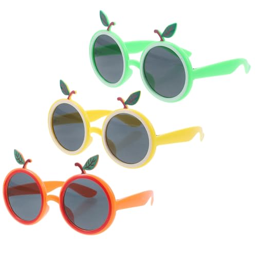 Toyvian 3St orangefarbene Brille lustige party brillen spaßbrillen lustige spiele lustige brillen sonnenbrille schnapsgläser Strandparty-Brille hawaiianische Partybrille Abs von Toyvian