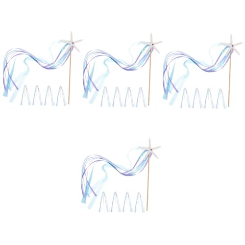 Toyvian 4 Sätze Prinzessinnen-fee-zauberstab-kit Feen Zauberstäbe Requisiten Für Meerjungfrauenkostüme Prinzessinnen-geburtstagsparty-dekorationen Dekorative Fee Hexenstab Harz 5 Stück * 4 von Toyvian