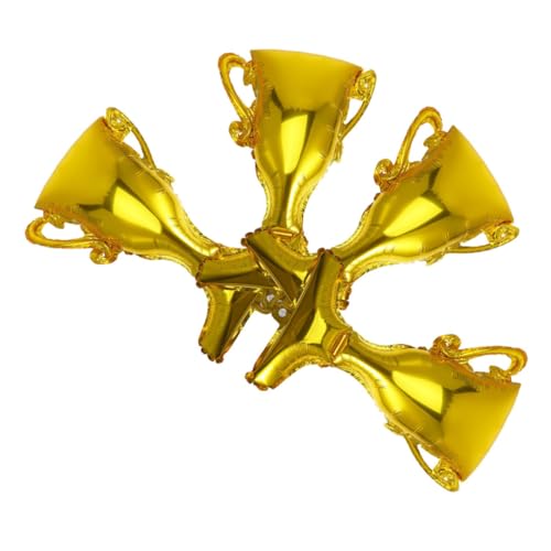 Toyvian 4 Stück Abschluss Dekoration Ballon für Bogen Ballongebläsemaschine Ballonfüllmaschine geburtstagsdekoration goldene ballons Trophäenballon Spiele-Party-Dekoration Aluminiumfolie von Toyvian