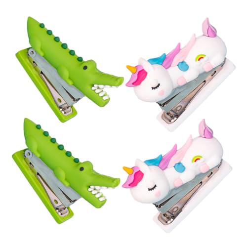 Toyvian 4 Stück Einhorn-krokodile-Tier-hefter, Lustiger Hefter Für Den Schreibtisch, Niedlicher Neuheits-hefter, Lustiges Schreibtischzubehör Für Büro, Schreibtischbedarf von Toyvian