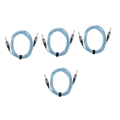 Toyvian 4 Stück Gitarren-Audiokabel E-Gitarren-Verstärker Verstärkerkabel Audio-Video-Kabel Kabel für Gitarreninstrumente kabel für elektrische gitarre Musikkabel PVC Sky-blue von Toyvian