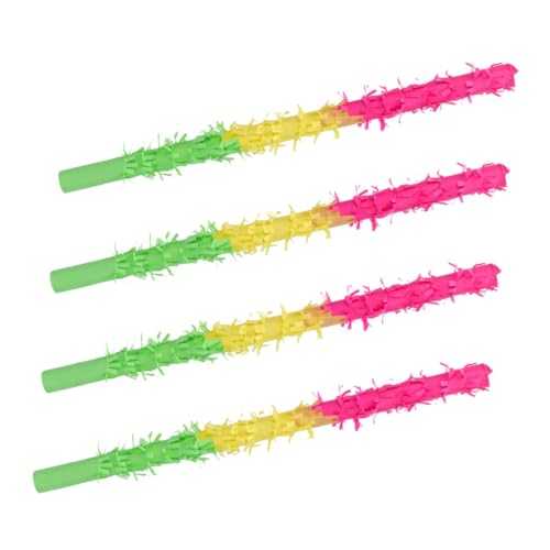 Toyvian Sticks für Geburtstagsparty 4 Stück Bunte Klopfstäbchen Partygeschenk von Toyvian