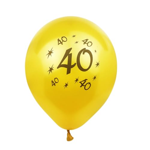 Toyvian 40 Latex Ballons Kreative Geburtstagsdeko Und Für Partys Geburtstagsfeiern Und Feierlichkeiten Hochwertige Luftballons Zur Dekoration von Toyvian