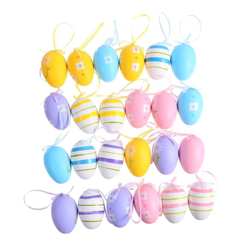 Toyvian 48St Ostereier befüllbar Füllstoffe Zu Eier aus Polystyrol easter teigroller ostern 0stergeschenke Frühlingsdekoration ostegeschenke Osterei aus Kunststoff Ei Deko-Ei Plastik von Toyvian