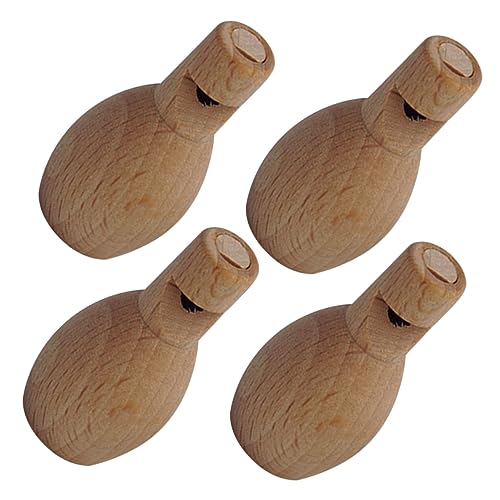 Toyvian 4pcs Unfertigte Leere Holzpfeife Spielzeug DIY Malerei Pfeife Kinder Musikinstrumente Spielzeug von Toyvian