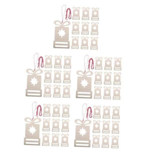 Toyvian 5 Sätze Weihnachtsbaum-anhänger Weihnachtsschmuck Zum Bemalen Unvollendeter Weihnachtsschmuck Unfertiger Weihnachtsbaum Diy Handwerk Hängende Dekore Hölzern Beige 10 Stück * 5 von Toyvian