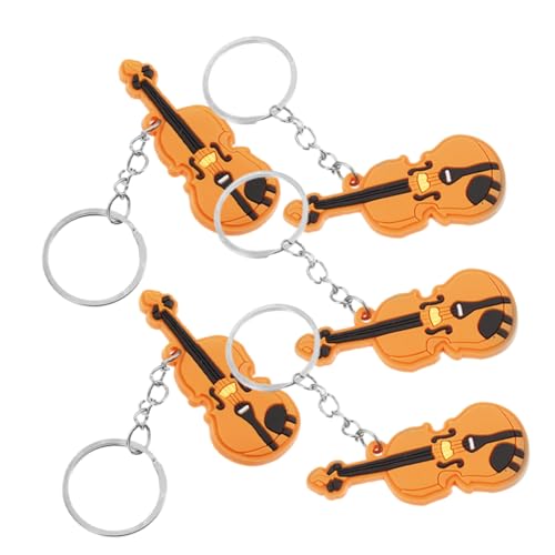 Toyvian 5 Stück Violine Zubehör Schlüsselanhänger Schlüsselanhänger Violine Schlüsselanhänger Kleine Violine Hängende Charme Musik Stilvolle Musik Schlüsselanhänger Violine Hängende von Toyvian