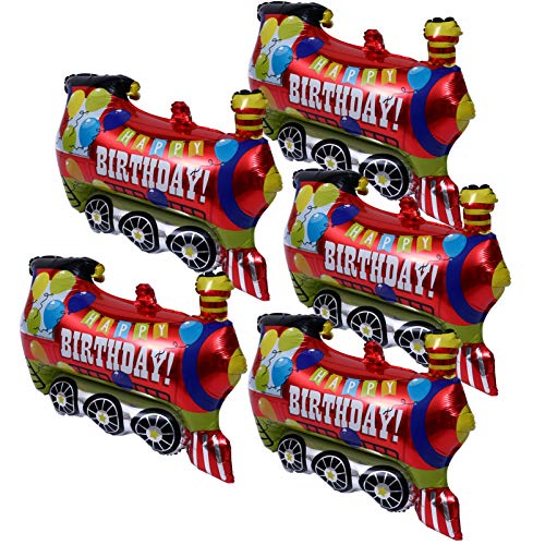 Toyvian 5St Transportballon partyknaller ballons ballonie ballongas toy Bauwagen-Ballon Thema Auto Fiesta-Party-Dekorationen Partyballon Ballondekoration Aluminiumfolie von Toyvian