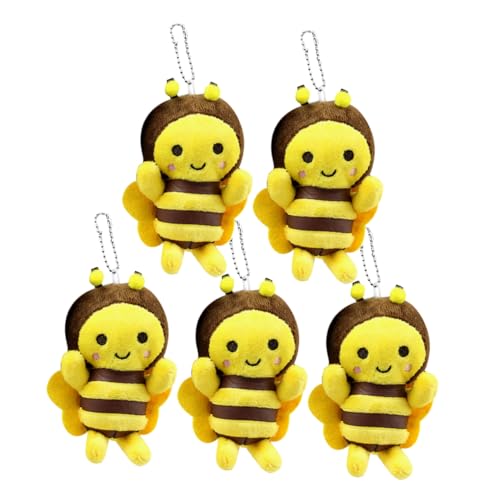 Toyvian 6 Stück Bienen Ornamente Spielzeug Ghetto Plüsch Buchstaben Bienen Plüsch Schlüsselanhänger Stofftiere Für Babys Bienen Party Bienen Schlüsselanhänger Bulk Geburtstagsparty von Toyvian