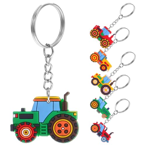 Toyvian 6 X Schlüsselanhänger Mit Traktor Niedliche Schlüsselanhänger Mit Landwirtschaftlichen Lastwagen Erntesaison Partygeschenke Klassenzimmer Preise von Toyvian