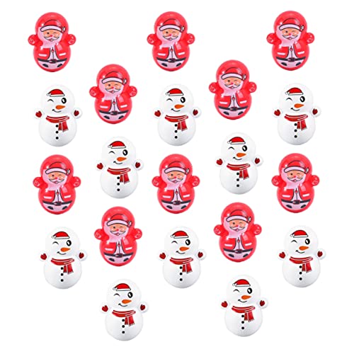 Toyvian 60St Becher für kinderspielzeug weihnachtssdeko weihnachtsteller the santa claus Schneemann-Tumbler- Desktop-Tumbler-Ornamente Heimdekorationen Plastik von Toyvian