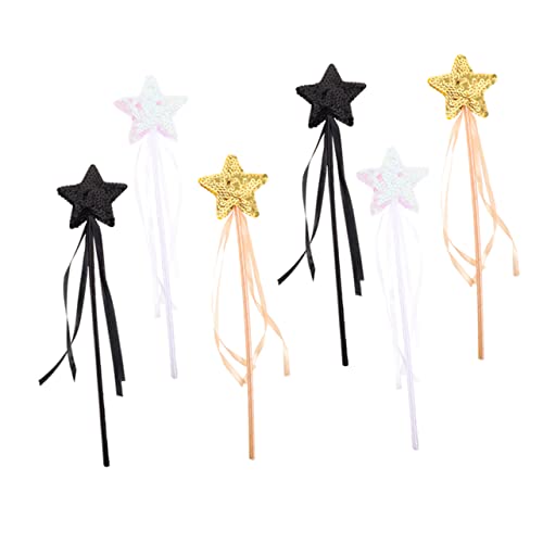 Toyvian 6St Zauberstab aus Pailletten fairy wand für spielsachen toys Feenfiguren Kostüm Hexenstab -Fee-Sticks- Stoff von Toyvian