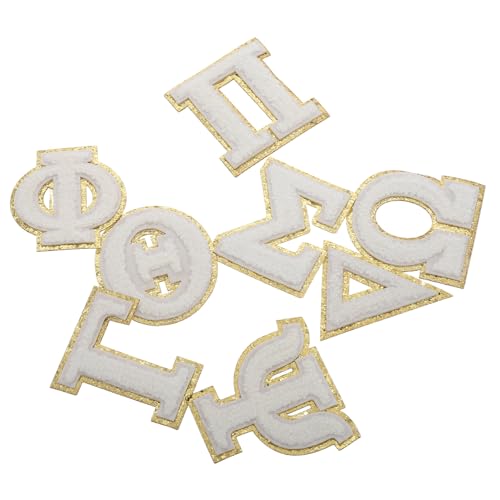 Toyvian 8 STK Aufkleber Mit Griechischem Alphabet Pendelbeleuchtung Austausch des Weichen Lampenschirms Overalls Randbereich Verstellbare Ringe Zusammenklappbar Abs Stoff Beige von Toyvian