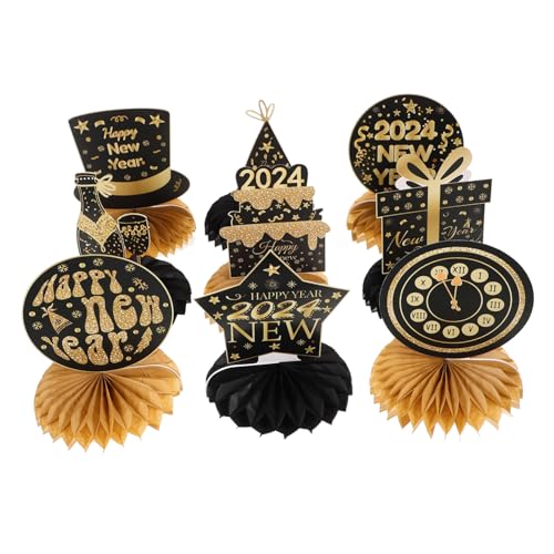 Toyvian Frühlingsfest Desktop Schmuck 9 Stücke Dekorative Papier Prop Wabenbälle Neujahr Ornament Set von Toyvian