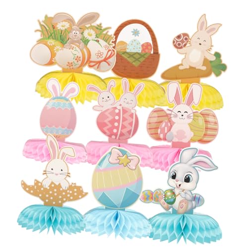 Toyvian 9St Wabenornamente Schwimmbad Dekoration Bienenwabe hühner Cute Decoration Party-Layout-Verzierungen festlicher Gefallen 350 g weiße Karte von Toyvian