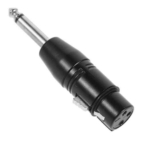 Toyvian Audio-adapter Adapter Für Mikrofon Xlr-zu-trs-konverter Kopfhöreradapter Männlich Auf Weiblich Audiokonverter Xlr Auf 1/4 Xlr Zu Trs Kopfhörer-stereo-adapter Black Zinklegierung von Toyvian