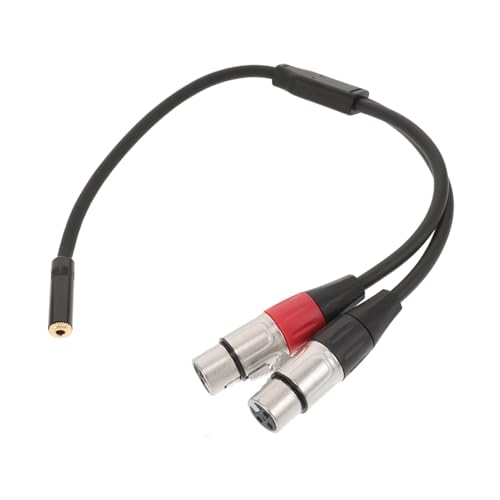 Toyvian Audioleitung Audio Kabel XLR-Kabel Doppelter XLR-Adapter Audio-Y-Kabel Rundfunk Kabel XLR-Stecker auf USB c XLR-Y-Kabel XLR für Kamera männlich Mini-XLR-Buchse devinal hx 1 Black von Toyvian