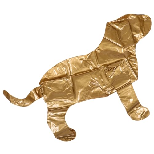 Toyvian Aufblasbare Hundeschaufensterpuppe Aufgeblasene Welpenfigur Stehendes Hundemodell Aufblasbarer Hund Hunde Kleiderständer Tiermodell aufblasbare Schaufensterpuppe PVC-Hund Golden von Toyvian