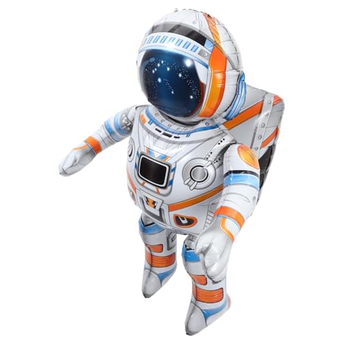 Toyvian Aufblasbares Astronautenfigurenspielzeug: Stehende Aufblasbare Astronauten-Außenraumfahrer-Partydekorationen Aufblasbarer Weltraumballon Für von Toyvian