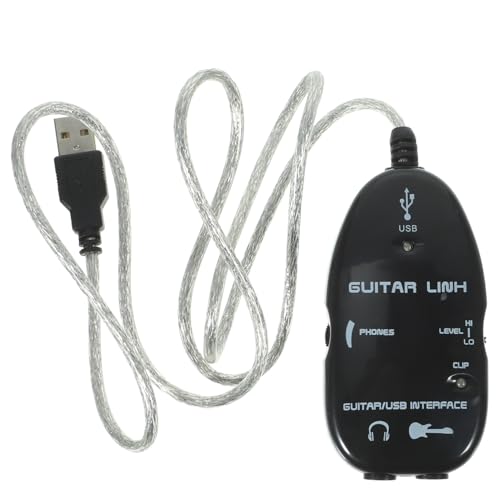 Toyvian Bassgitarren Bass+Gitarre Elektrische Gitarre Gitarrenverstärker Elektrische Gitarre Aktive Monitorlautsprecher Effektpedal Audioaufnahmeadapter Computerkabel von Toyvian