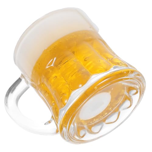 Toyvian Bierkrug Kerze geformte Kerzen Duftkerzen für Männer Getränkegarnitur klare Tassen Blase Kerze bierbecher biergläser bar Accessories Beer Mug dekokerze Bar Bierglas Miniglas Wachs von Toyvian