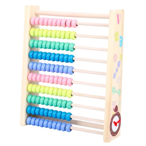 Toyvian Buntes Abacus Arbeitsrahmen Für Multifunktionales Lernspielzeug Zur Mathematikförderung Mit Zeichenbrett Und Bunten Perlen Für Kreatives Lernen Und Rechnen von Toyvian