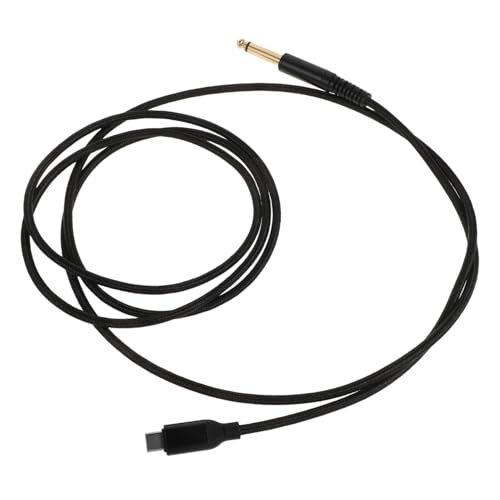 Toyvian E Gitarren Audiokabel Audio Anschlusskabel 635 Mm Verbindungskabel Gitarren Audio Patchkabel 635 Mm Audiokabel Gitarrenkabel Typ C Aufnahme Audiokabel Schwarzes Kupfer von Toyvian