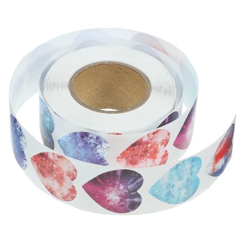 Toyvian Etiketten Herz Sticker 1 Rolle Valentinstag Aufkleber Etikett Briefumschläge Gastgeschenke Hochzeit Dekoration Aufkleber Hochzeit Hochzeitsdeko Hochzeitsgeschenk Blue Beschichtetes Papier von Toyvian