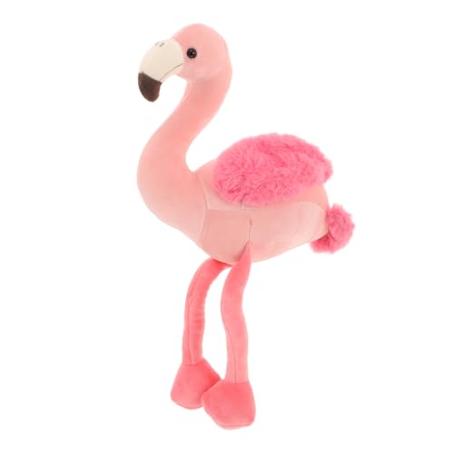 Toyvian Flamingo Puppenspielzeug Niedliches Körperkissen Tierkissen Flamingo Plüschstoff Plüschtier Flamingo Tier Flamingo Stoffpuppe Flamingos Plüschkissen Lebensechter Flamingo von Toyvian