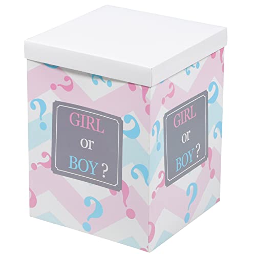 Toyvian Gender Reveal Ballon Box Boy Or Girl Ballon Box Baby Gender Reveal Box Für Babyparty Gender Reveal Party Supplies (15.7 X 11.8 X 11.8 Zoll) von Toyvian