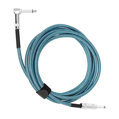 Toyvian Gitarrenkabel TRS-Kabel E-Bass-Audiokabel Lautsprecherkabel XLR-Kabel Akkorde Gitarrenverbindungskabel Geräuschreduktion Audioverbindungskabel Gitarren-Patchkabel Metall Blue von Toyvian