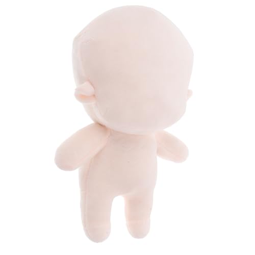 Toyvian Körperpuppe Plüschpuppen Stoffpuppe Kreatives Materialien Zur Puppenherstellung Handgefertigtes Plüsch-skelettpuppe Puppenkörper Textilpuppe Kurzer Plüsch Beige von Toyvian