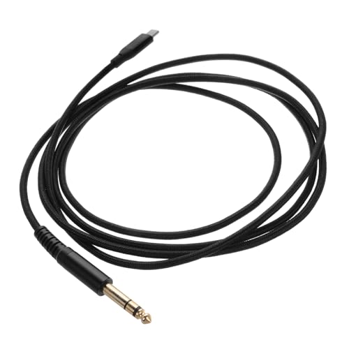 Toyvian Konvertierungslinie kopfhörerkabel Gitarren-Audio-Patchkabel Typ-C-Adapter tragbares Datenkabel gitarre USB kabel Gitarrenverstärkerkabel Audiokabel für Gitarre Kupfer Black von Toyvian