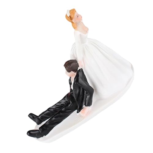 Toyvian Kuchendekorationen für den Bräutigam Kuchen Tassen Dekorative Schlüsselanhänger brautpaar figuren Hochzeit Geschenkideen Hochzeitstorte Topper Braut Bräutigam Tortenaufsatz Harz von Toyvian