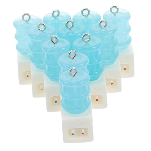 Toyvian Mini Wasserspender Anhänger Multifunktionales Klebe Requisiten Set LKW Fingerlicht Obst Schlüsselanhänger Selbstklebender Papierhandtuchhalter Strandnetz Tragetasche Tier von Toyvian