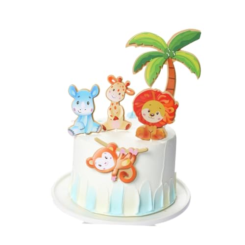 Toyvian Niedliche Waldtier Kuchenstecker Aus Cupcake Deko Für Hochzeiten Geburtstagsfeiern Und Festivals Tiermotiv Für Kindergeburtstag Und Partys von Toyvian