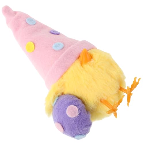 Toyvian Osterdekorationen Hamster Kaninchen Plüschtier Dekoration Mini- Hase Füller frühlings dekoration frühling dekoration tischdeko ostern Frühlingsdeko Osterhandwerk Tuch Rosa von Toyvian