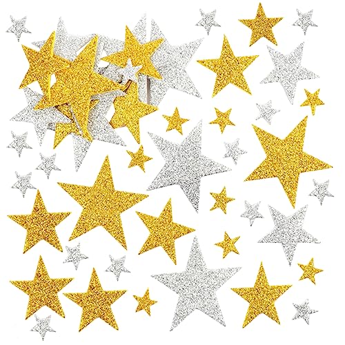 Toyvian Weihnachtsstern Aufkleber Glitzer Sterne Sticker Dekoration Für Kinderbelohnungen Und Weihnachtsfeiern Kreative Bastelideen Für Weihnachten Und Festliche Anlässe von Toyvian