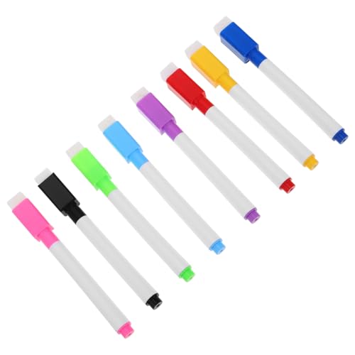 Toyvian Whiteboard-Stift Magnetstift Für Den Kühlschrank Trocken Abwischbarer Marker Mit Radierkappe Magnetischer Löschmarker Flüssigtintenmarker Für Die Tafel Farbiger Kreidestift Plastik von Toyvian