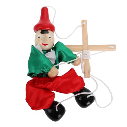 Toyvian Zeichenfolge Marionette Puppen kinderpuppe Puppensammlung Puppenhandwerk Children Toys Puppen für 8-10 unfertige Holzfiguren Menschenfiguren aus Holz Stoff von Toyvian