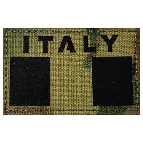 Italien IR Infrarot Reflektierende Patches Klett Militär Bundeswehr Patch Klett Patches Für Taktische Kleidung Rucksack Baseballkappe Uniform Weste Hundegeschirr von TraLxwee