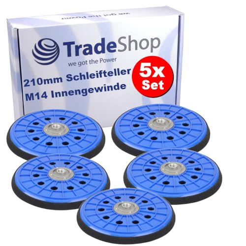 5x Trade-Shop Klett Schleifteller/Treibteller kompatibel mit Germania WDS710 WDS999, kompatibel mit Variolux V-TBS 600 Trockenbauschleifer von Trade-Shop