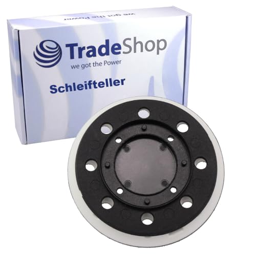 Trade-Shop Klett Schleifteller/Haftteller/Stützteller kompatibel mit Festool ES 125, ETS 125, ETSC 125 EQ Exzenterschleifer ersetzt 492280 von Trade-Shop