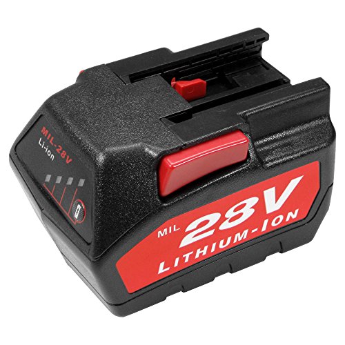 Trade-Shop Li-Ion Akku 28V 2000mAh ersetzt AEG/Milwaukee 48-11-2830 0700956730 für V28BS V28JSB V28SX V28MS V28VC 0719-22 V28 0721-21 28V 4933416345 C12-28 DCR von Trade-Shop