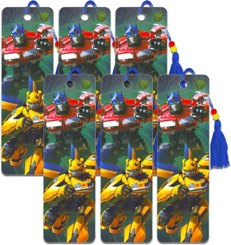 Transformers Partyzubehör-Set – Transformers Merchandise Bundle mit 6 Transformers Lesezeichen für Kinder, Jungen, Teenager | Transformers Party Favors von Transformers