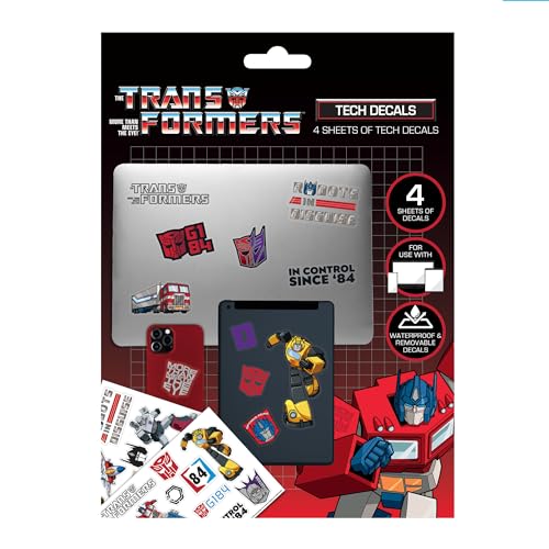 Transformers Sticker Set, Über 50 Aufkleber im Design von Optimus Prime & Co., Offizielles Merch von Transformers