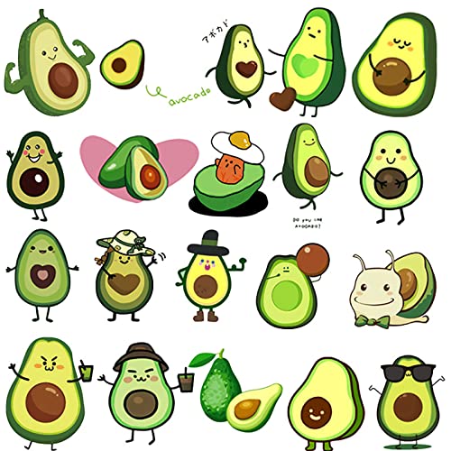 20 Stück Avocado Bügelflicken Patches zum Aufbügeln, Bügelbilder für Thermotransfers Patch Sticker für T-Shirt Jeans Rucksäcke Familien Kleidung Hut DIY Applikation von Trayosin